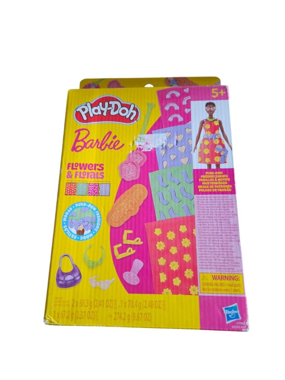 Play-Doh Barbie Flowers & Florals Fashion Set For Kids 5+ Includes Accessories